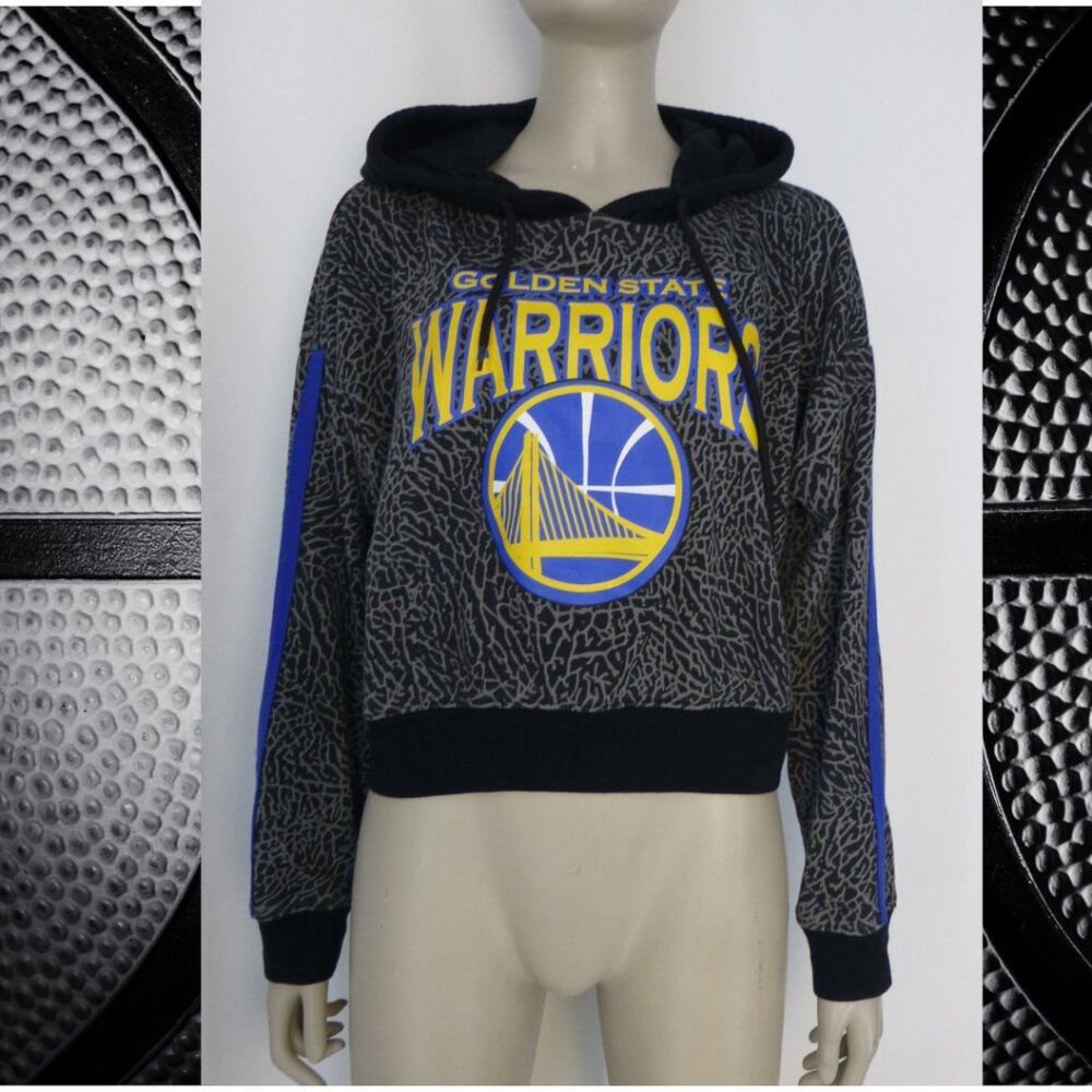 Golden State Warriors Cropped Hooded Sweater
